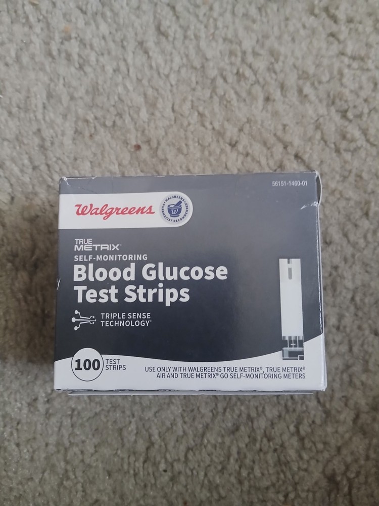 100 Walgreens True Metrix  Blood Glucose Test Strips Exp 3/27