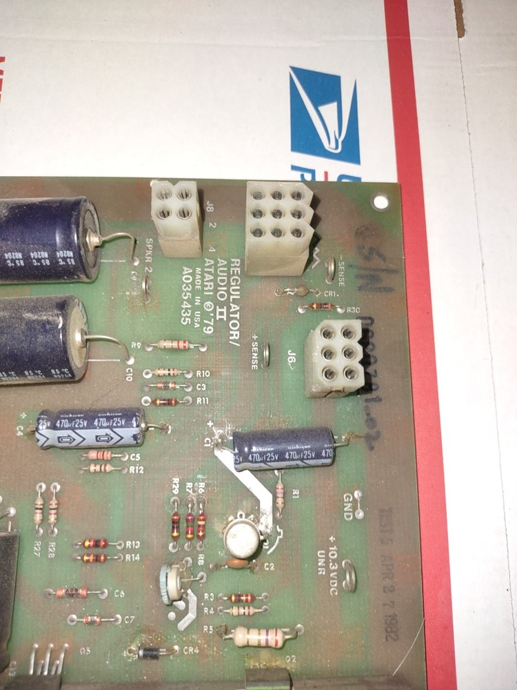 atari crystal castles arcade audio regulator pcb working #2