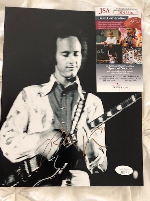 ROBBIE KRIEGER (DOORS) SIGNED PICTURE COA JSA