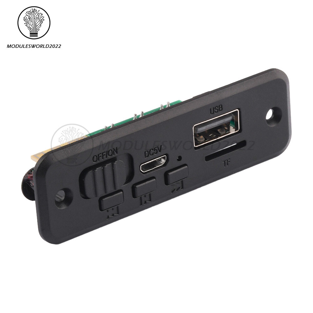 DC5V Bluetooth MP3 Player Decoder Board 2*3W Car Audio Amplifier Module FM Radio