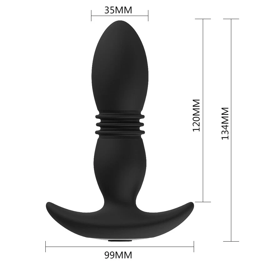Powerful Flapping Prostate Massager Motor Telescopic Vibrators Remote Control US