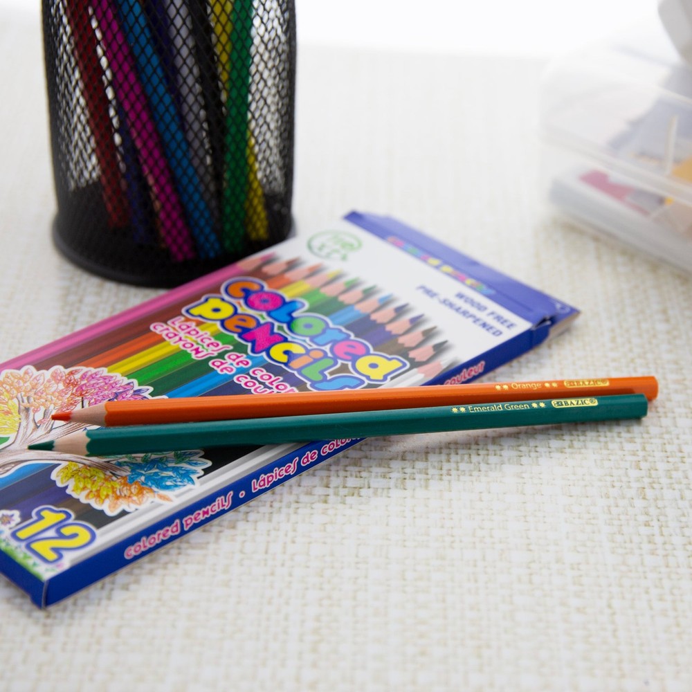 BAZIC Next 12 Colored Pencils, pack of 24