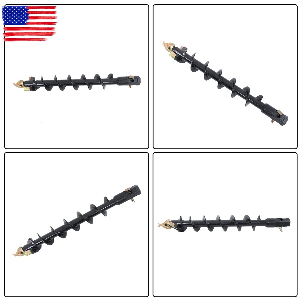6" x 48" Auger Bit for Post Hole Digger, 2" Hex Connect