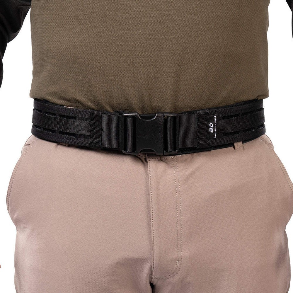 Men's Tactical Duty Belt MOLLE Dual Layer Inner Outer Rigid Core Holster Ready