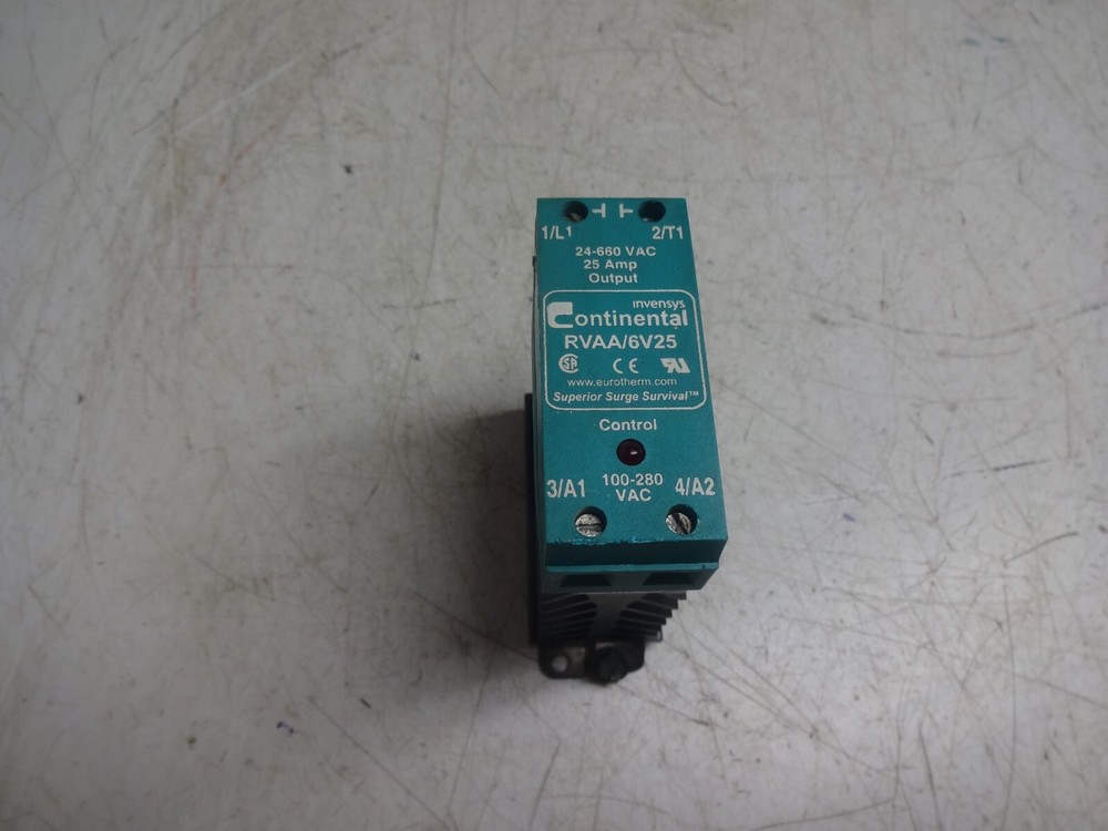 Invensys Continental RVAA/6V25 Solid State Relay