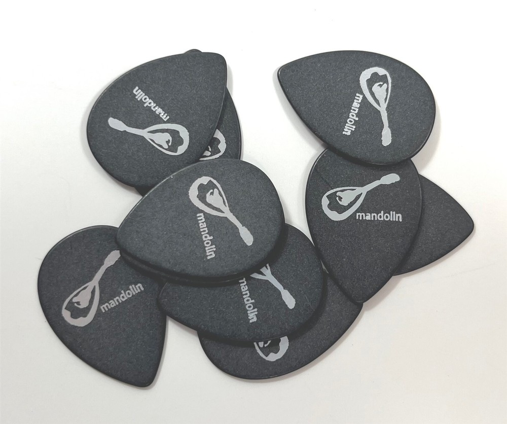 Pickboy Mandolin Picks 10 Pack Celluloid Black .50mm