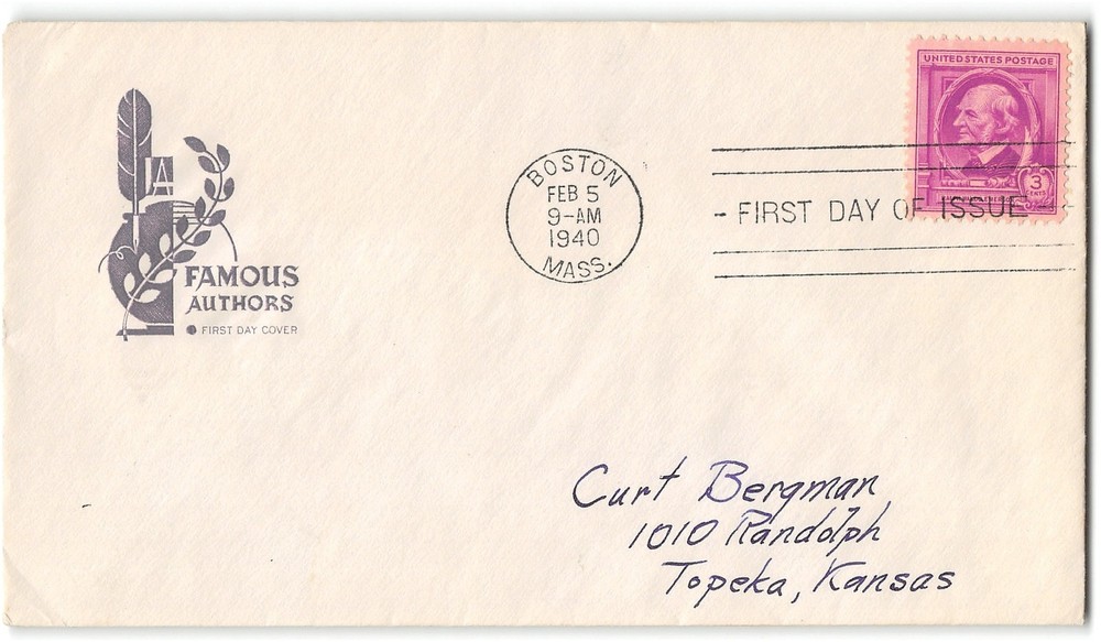 US #871 FDC, 1940, Farnam