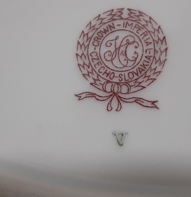 Crown Imperial Czechoslovakia 16" Oval Serving Platter CIM29