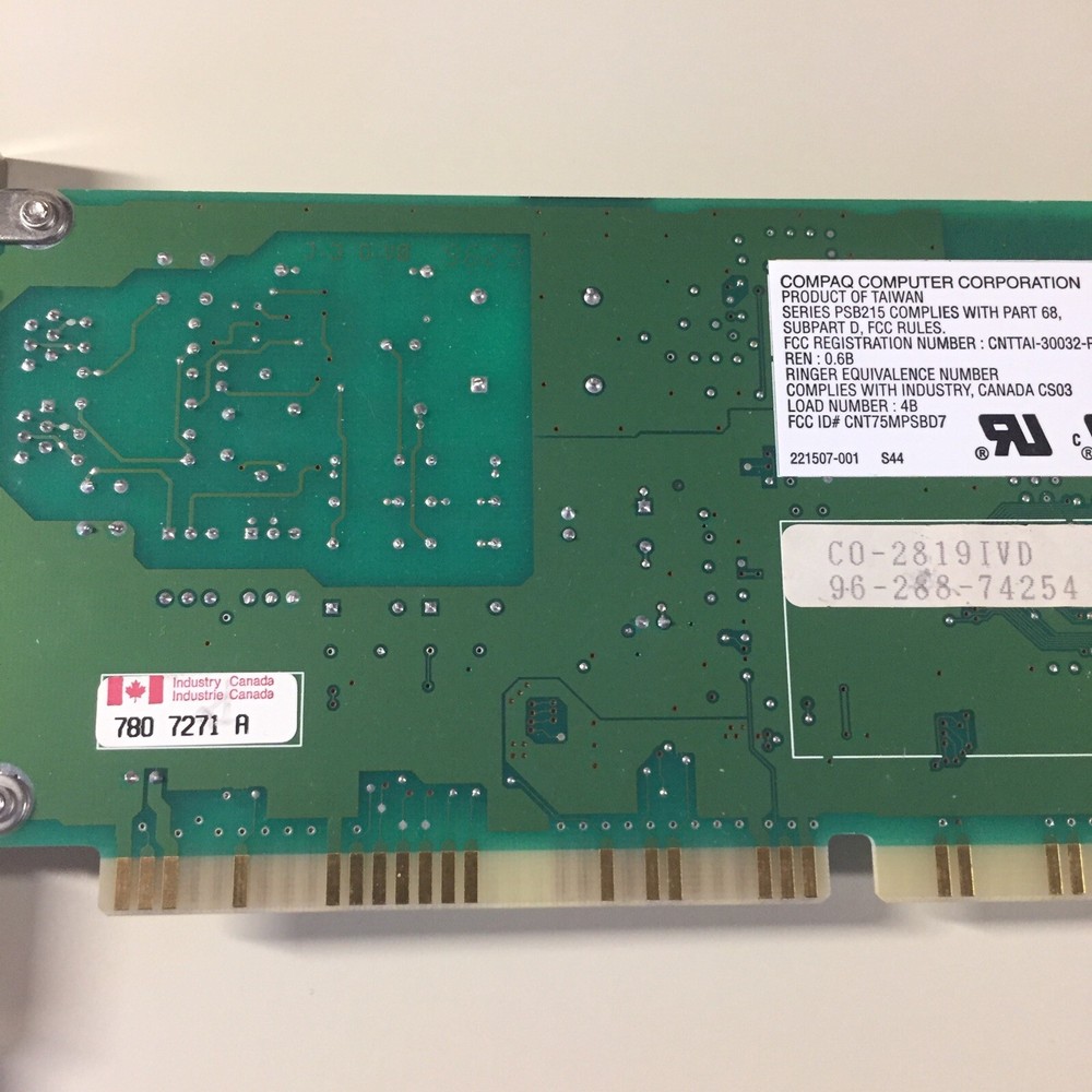 Vintage COMPAQ 221500-001 Modem Board