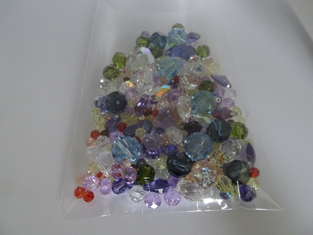 Synthetic Chrystals Multi Color Multi Shape and Size Loose 2 Ounces Per Package