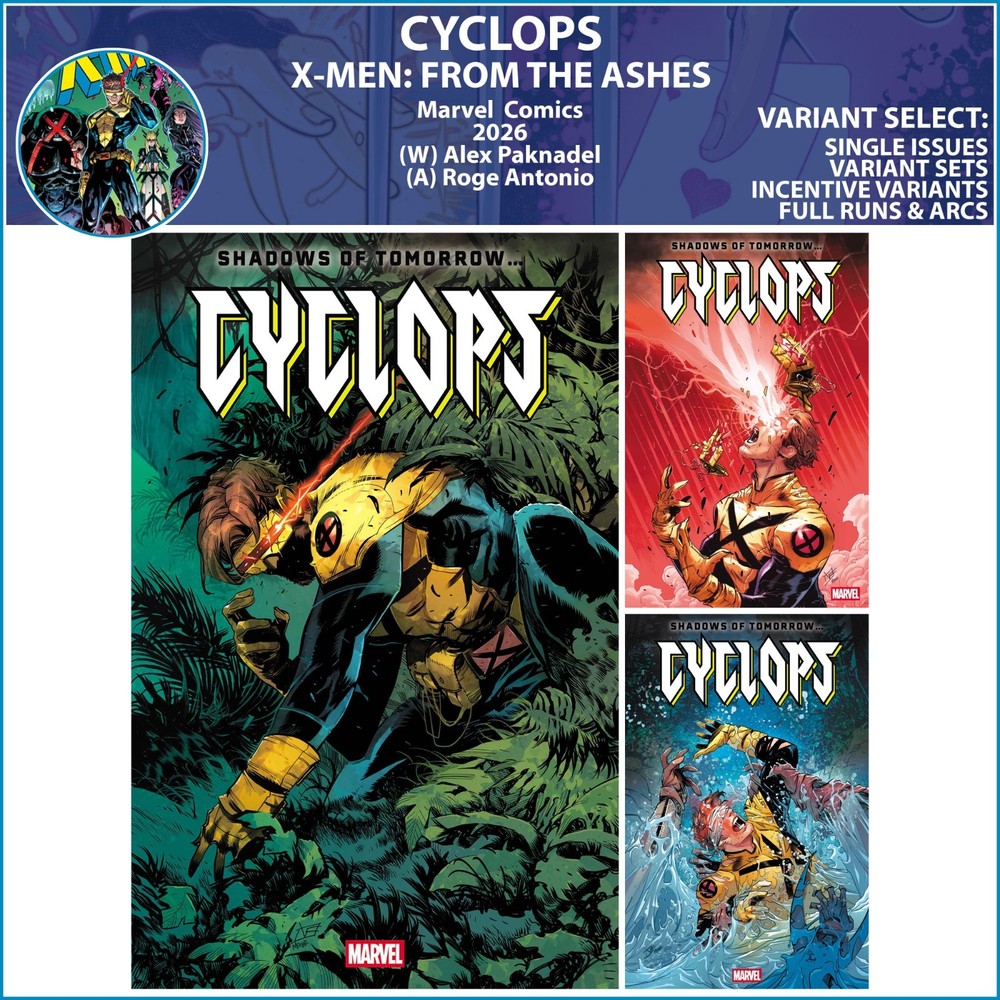 Cyclops (2026) #1 2 3 Marvel Comics X-Men COVER SELECT