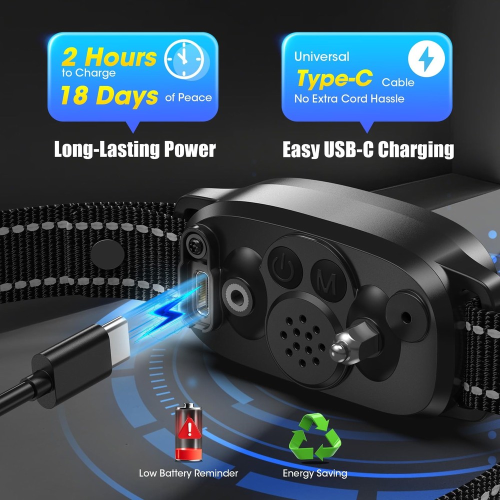 Oliry Smart AI Bark Collar for Large Medium Small Small, Black