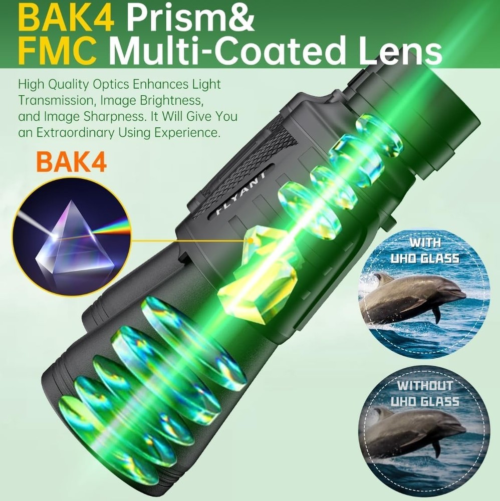 20x50 High Powered Binoculars for Adults, Waterproof Compact Binoculars with ...
