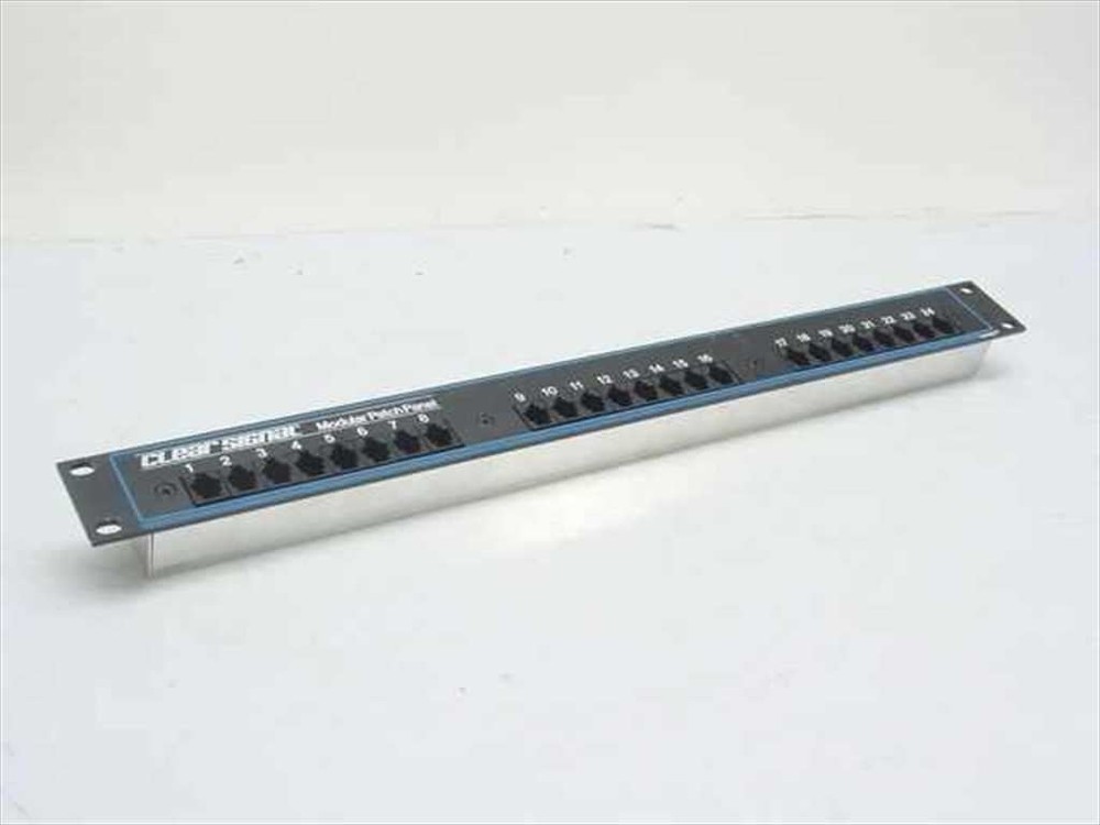 Clear Signal 24-Port Modular Patch Panel - 19 Inch Rackmountable