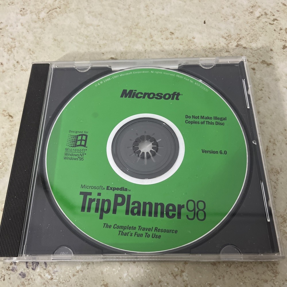 Microsoft Trip Planner 98 Disc Only