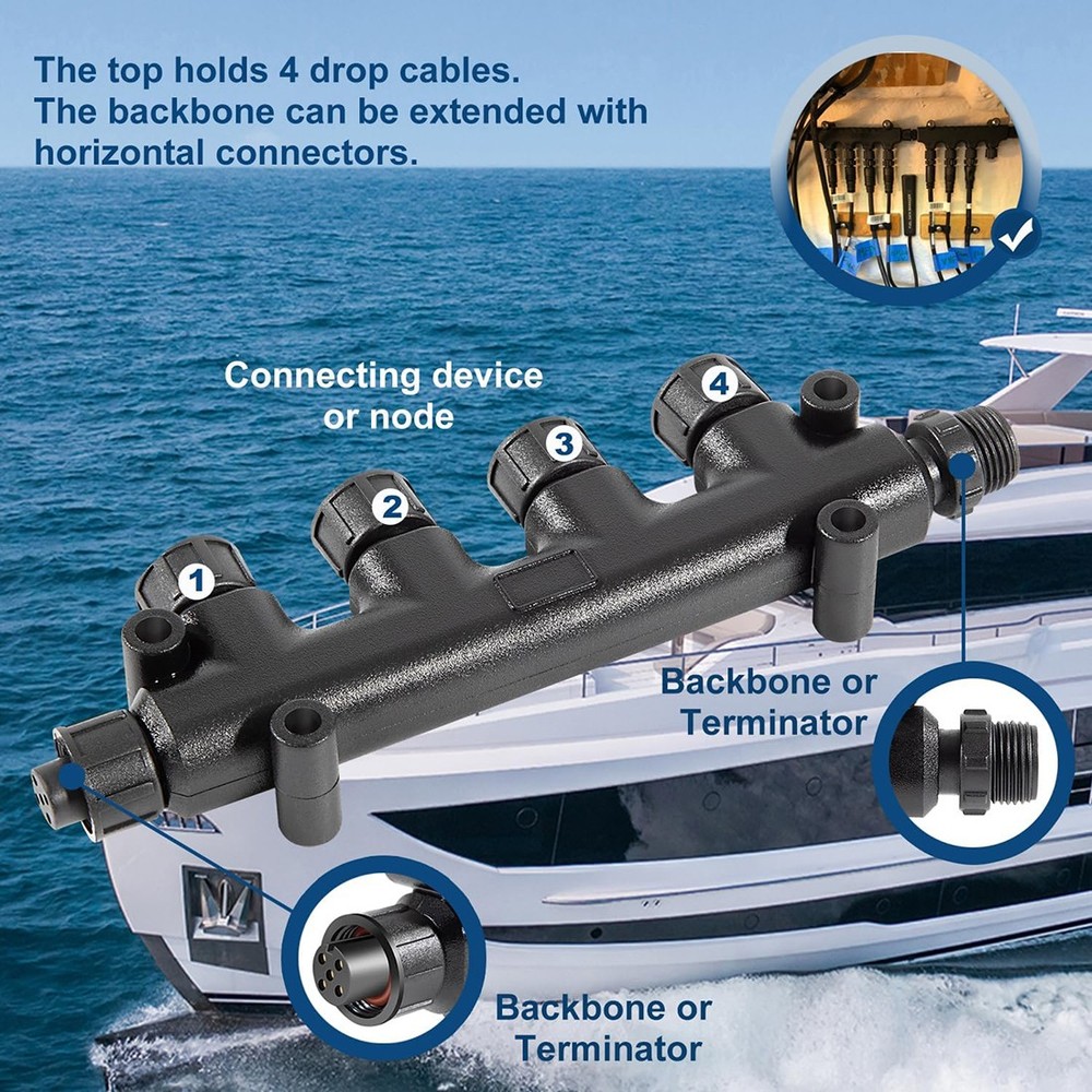 Replacement for Garmin NMEA 2000 Multi-Port T-Connector