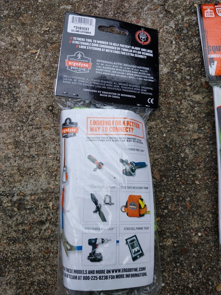 SQUIDS BY ERGODYNE 3101EXT Elastic Tool Lanyard,