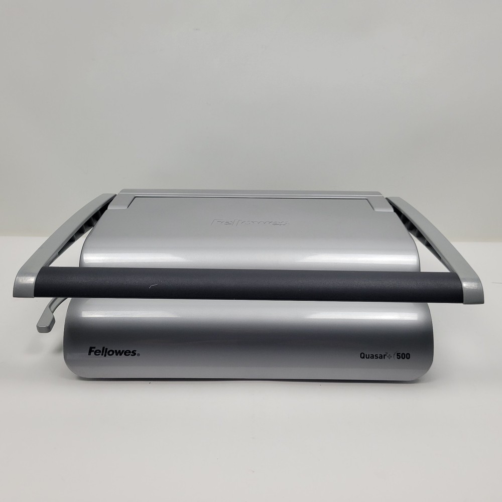Fellowes Quasar + 500 Manual Comb Binding Machine – High-Capacity Missing 1 Tray
