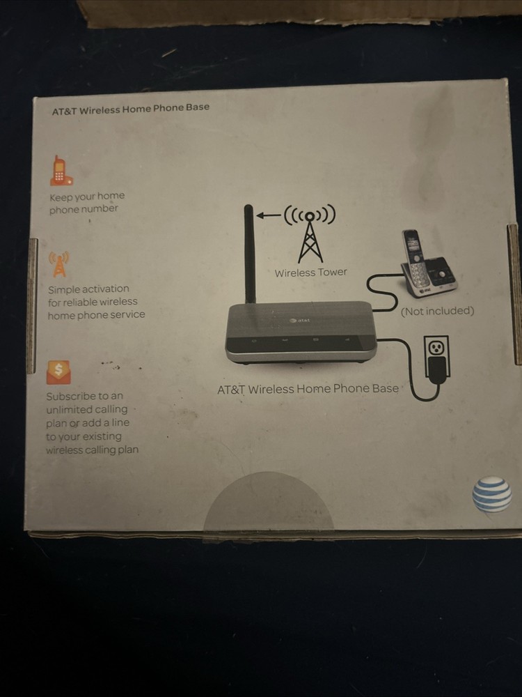 AT&T WF720 Wireless Home Phone Base - Silver