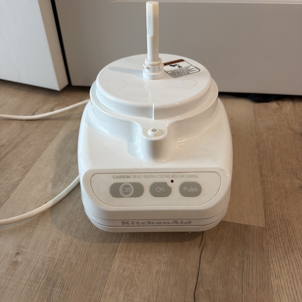 KitchenAid Food Processor KFP600WH White Base Motor Only Tested Working