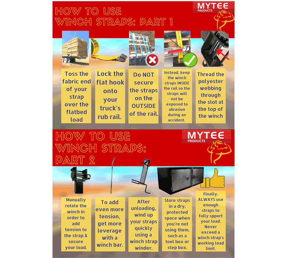 4 in. x 50 ft. Winch Strap with Flat Hook