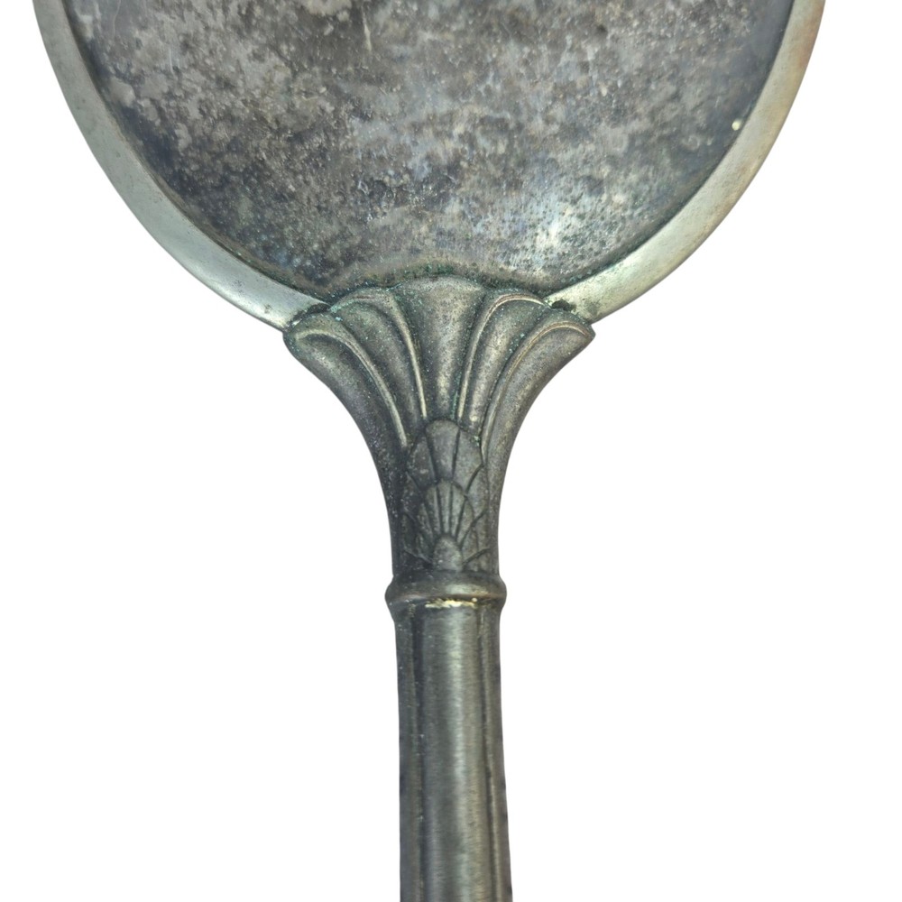 Antique Vanity Mirror Floral Design Handheld