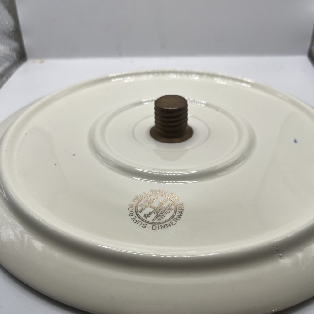 HALL Autumn Leaf Bundle: S&P Sugar Bowl & 9.5” D Cake Plate Without Base