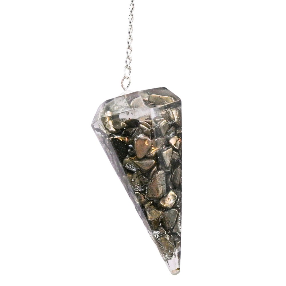 Pyrite Orgone Crystal Pendulums