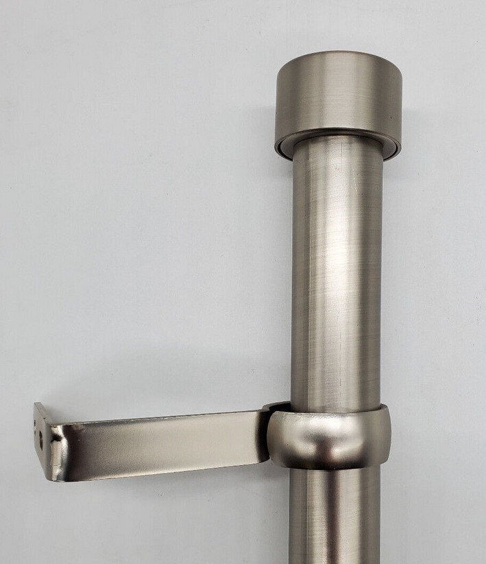 Cappa 1 1/4" Adjustable Curtain Rod - Two Sizes, Three Colors