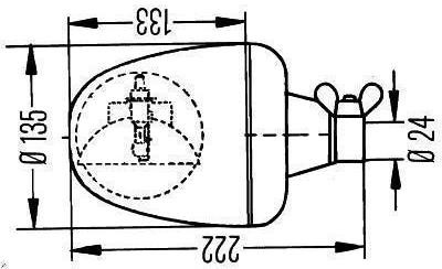 Rotating beam light Hella 2RL 006 846-011