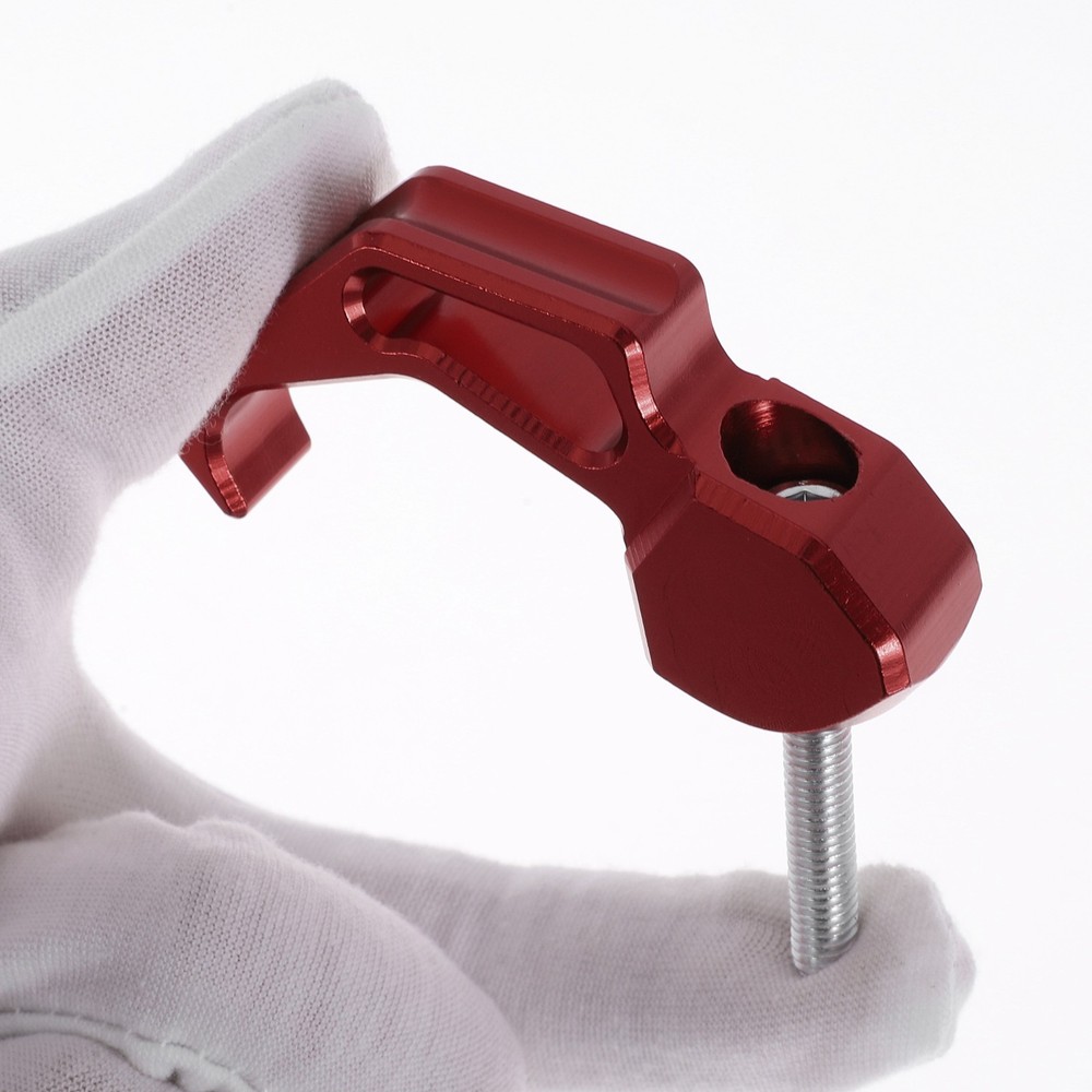Motorcycle hook 1 set red black 68mm