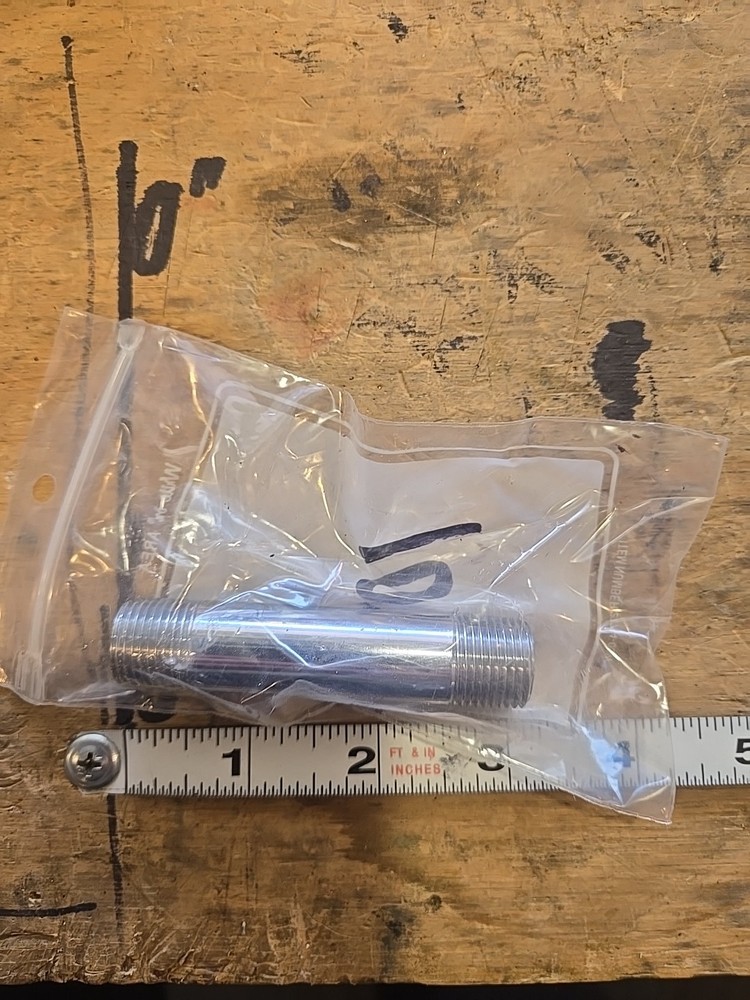 3/8"×3" Chrome Nipple