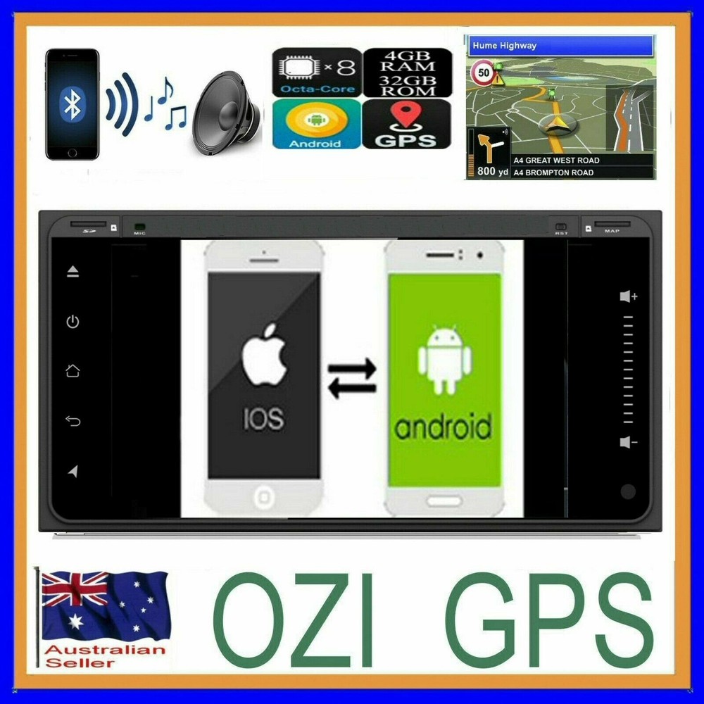 for TOYOTA PRADO 120 GPS BLUETOOTH HEAD UNIT APPLE CARPLAY ANDROID AUTO +CAMERA