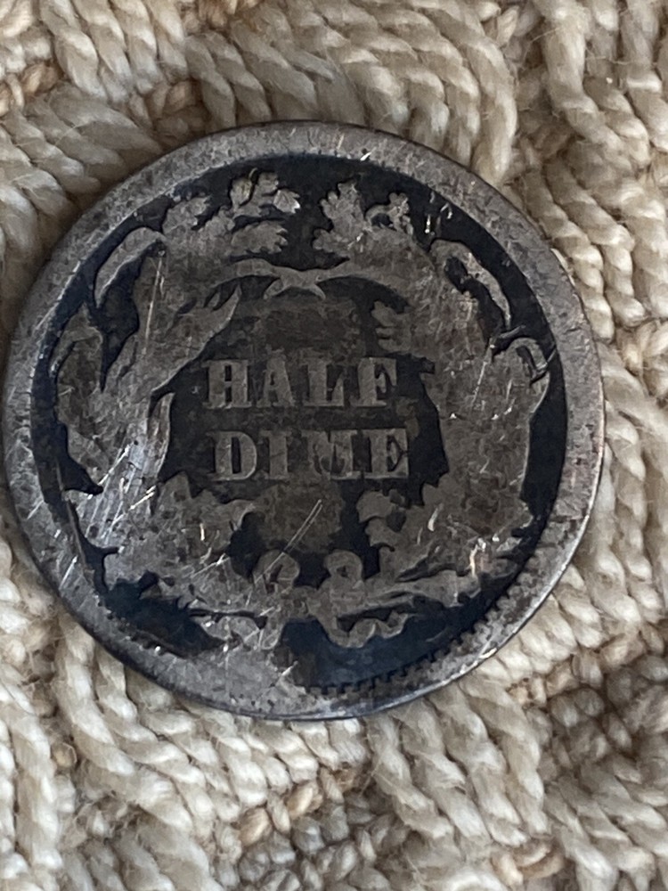 1872 half dime