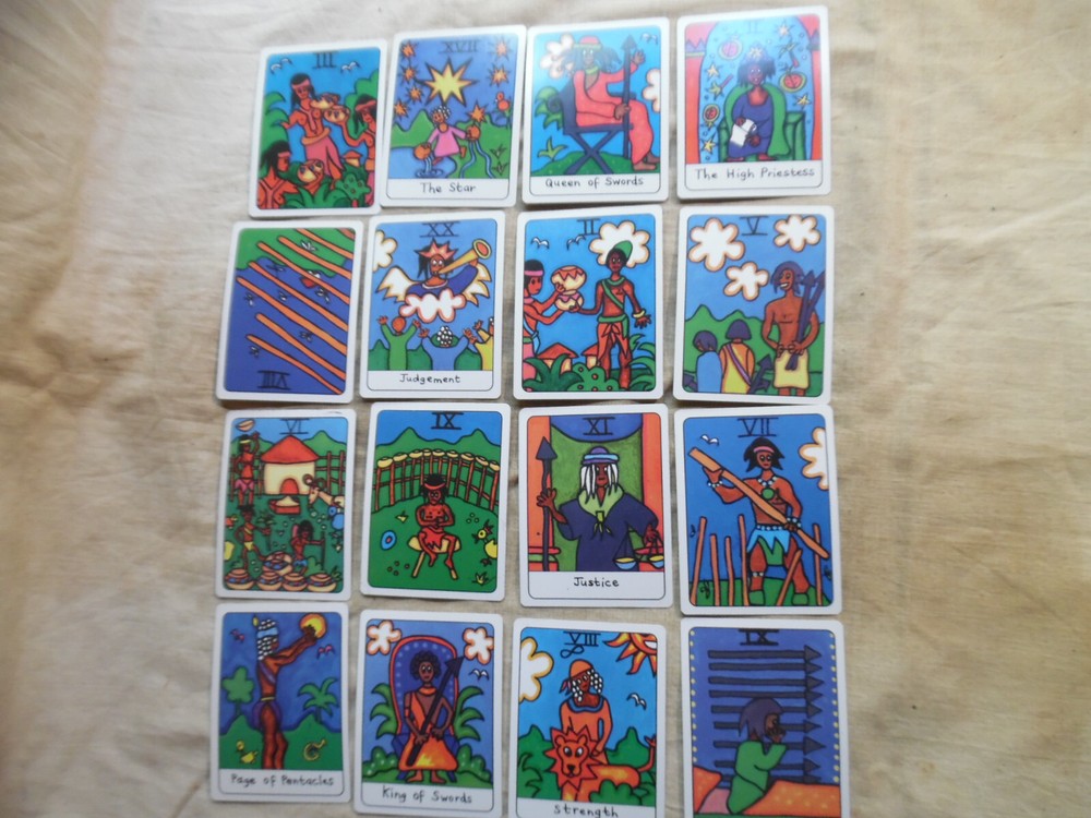 Rara African Tarot Cards In Corrugated Box Version Second Printing