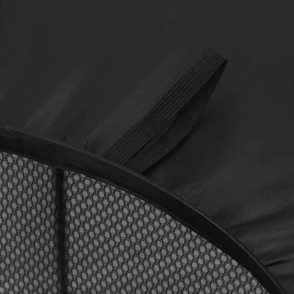 Convenient and practical foldable mesh pop-up laundry basket (Black | 2-Pack)