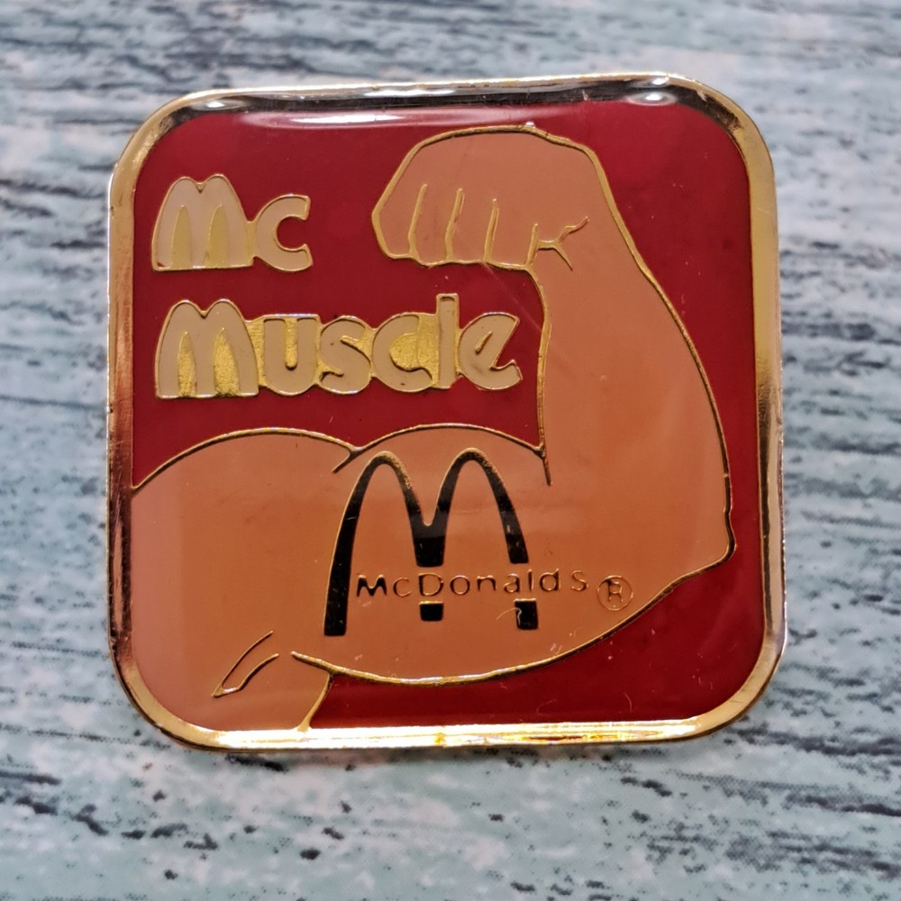 McDonald's Crew Employee Pin - McMuscle Strong Arm