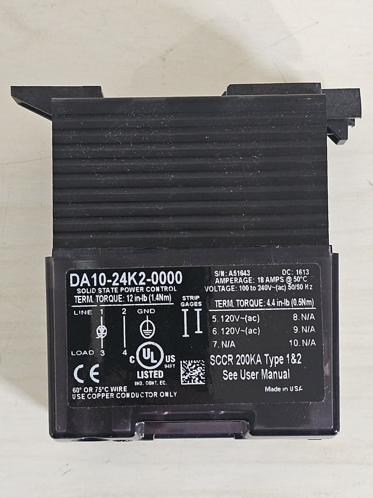 Watlow DIN-a-mite Solid State Power Control DA10-24K2-0000