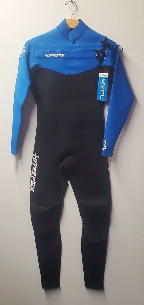 HYPERFLEX Men's 3/2 VYRL CZ Wetsuit - Black/Blue - Size Medium - NWT