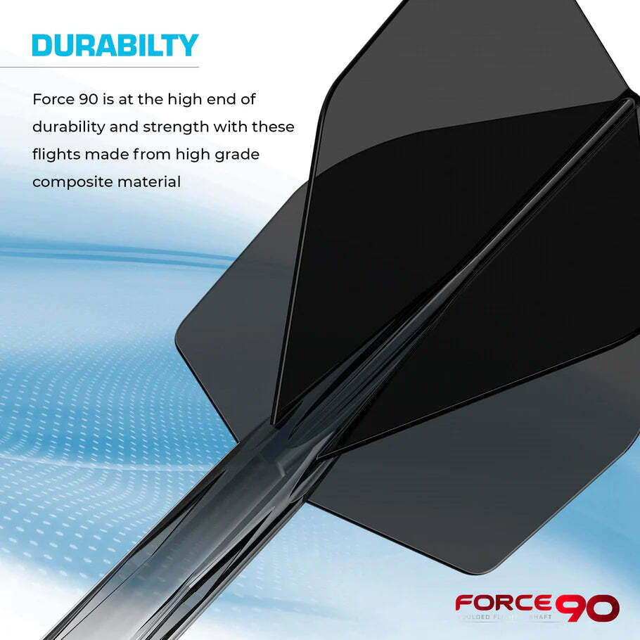 Mission Force 90 Molded Flight & Shaft System Gradient Black Standard No2 Medium