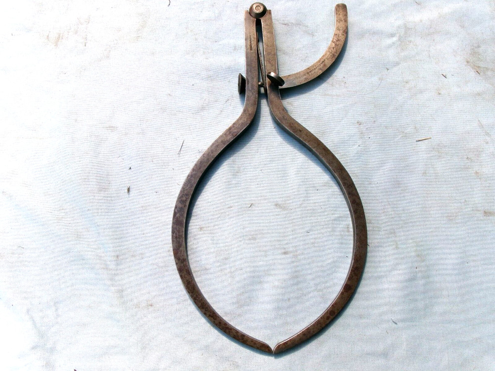 ANTIQUE OUTSIDE CALIPERS - 10" MODEL - SIGNED: BEMIS & CALL CO.