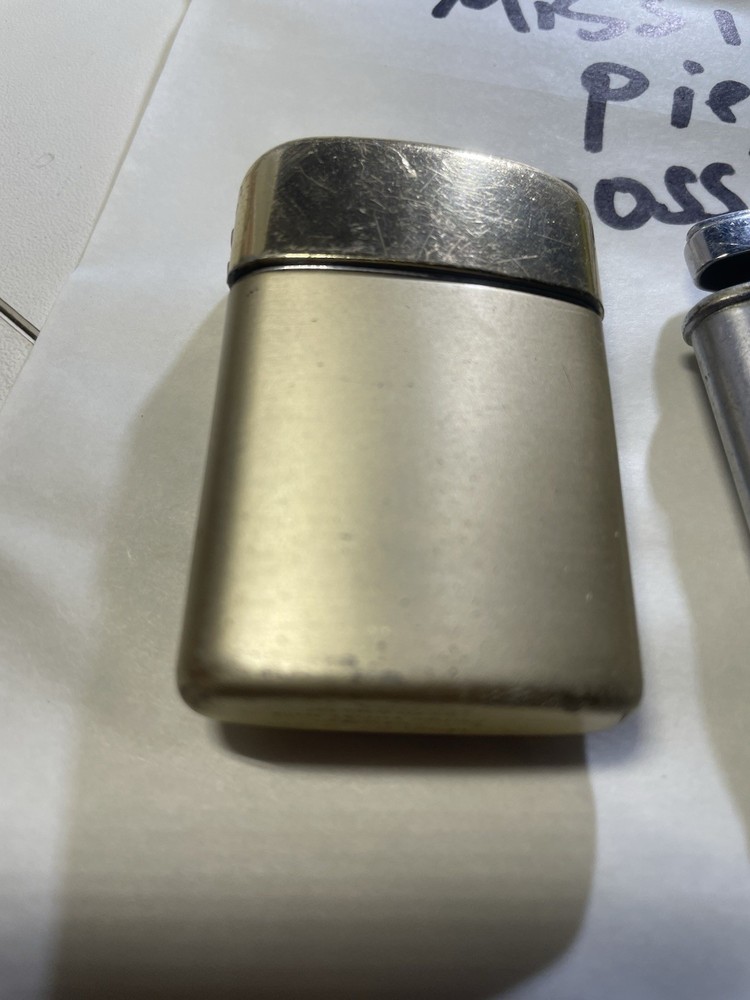 2 Vintage Ronson Typhoon Cigarette Lighter Untested Not Working