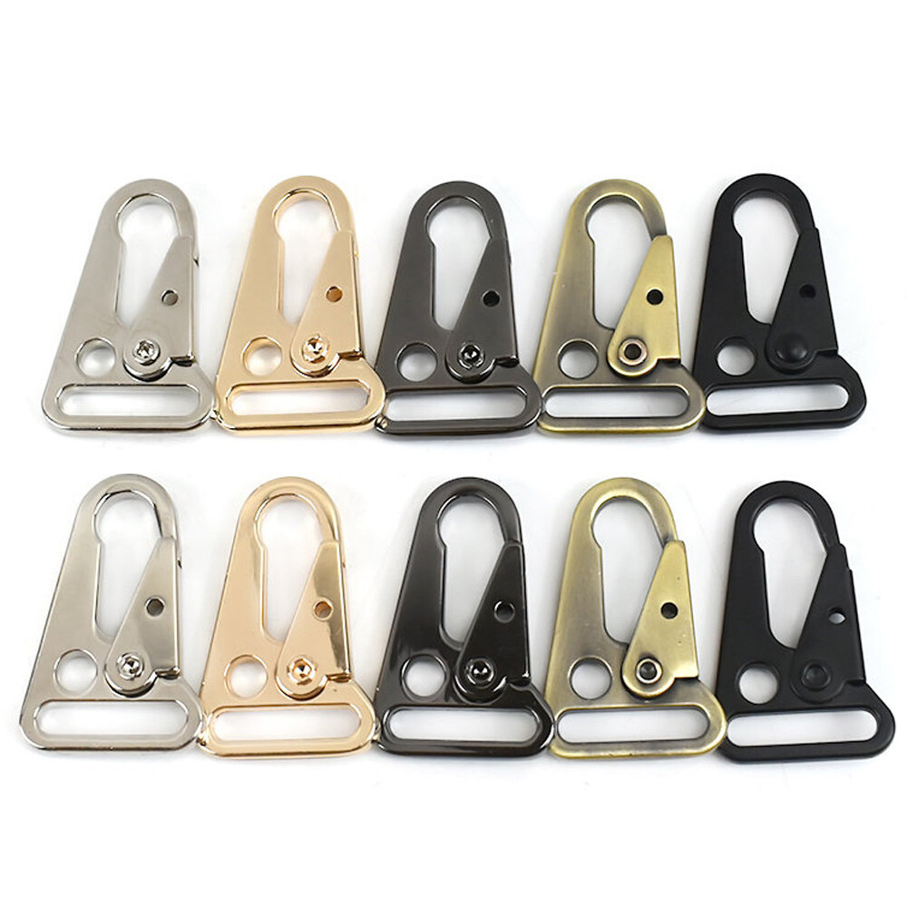 4Pcs Metal Strap Buckles Bag Snap Trigger Hooks Webbing Chain Clasp Dog