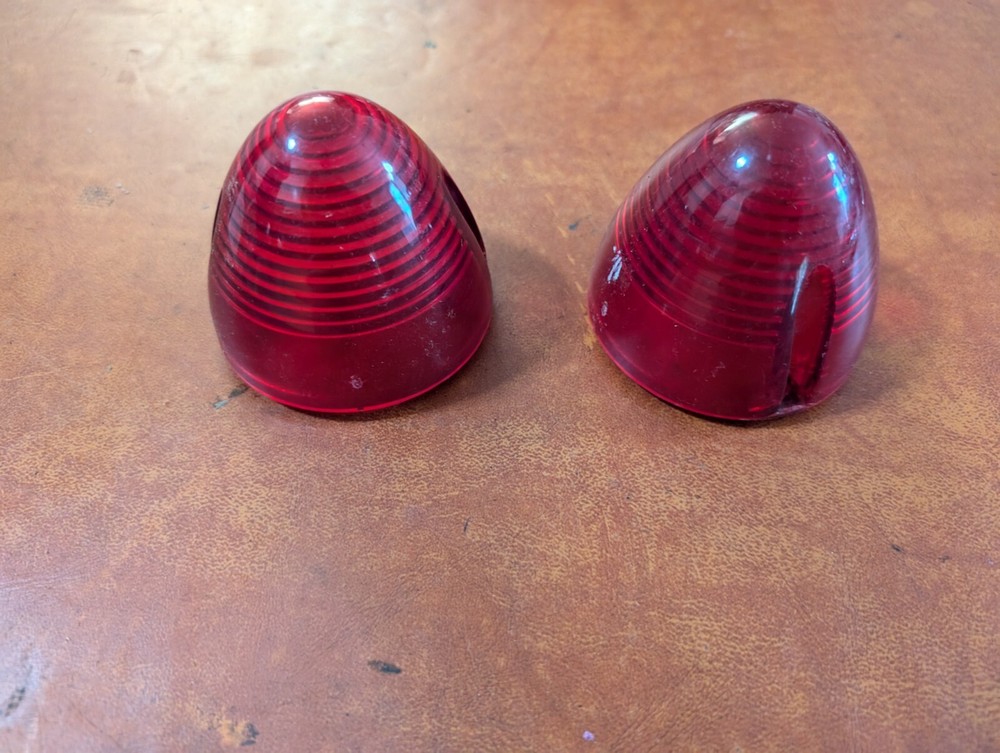 Pair Red Beehive Light sae-P2-96 DOT (b44) harley
