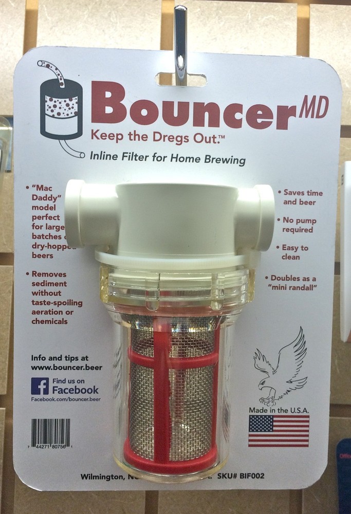 Bouncer Inline Beer Wine Filter Homebrew Classiç Mac Daddy Pro