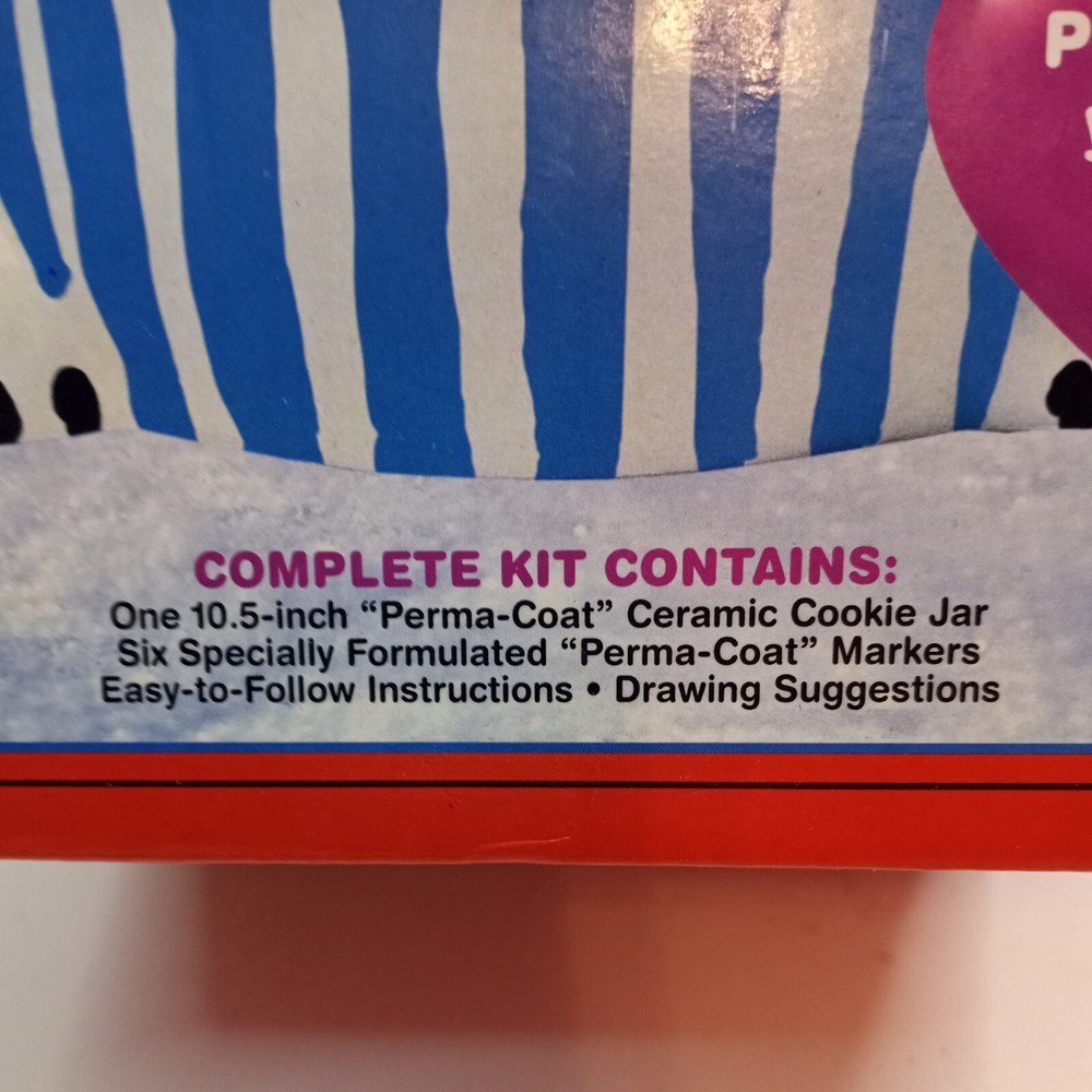 PRECIOUS 10.5 Inch PERSONALIZE COOKIE JAR PERMA-COAT CERAMIC KIT WEBSTER GROUP