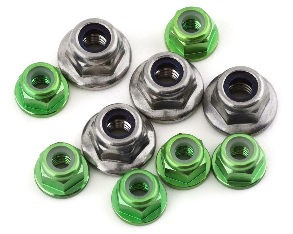 175RC Pro2 Sc10 Nut Kit (Green) (10) [175-18142]