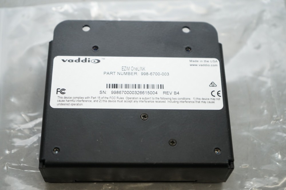^ Vaddio 998-6700-003 EZIM OneLink Camera Interface #X4656