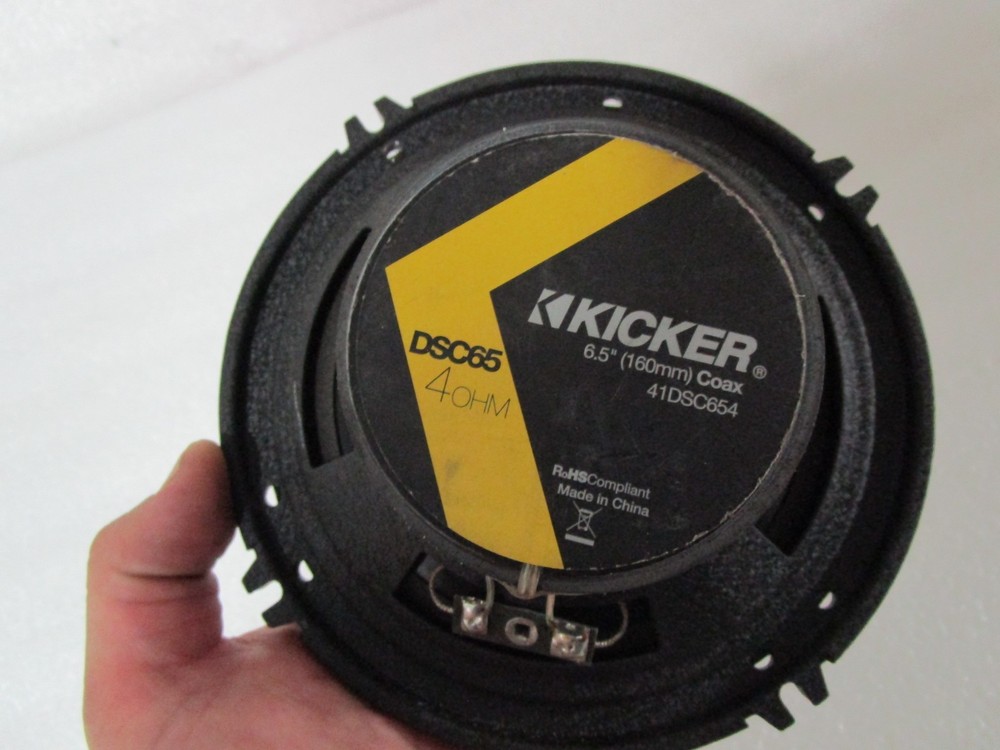 Kicker DSC65 6.5" Coaxial 4-ohm Speaker (ONE)