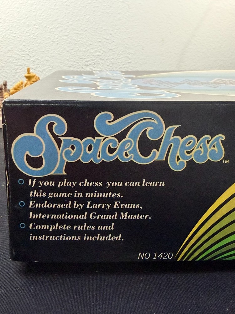 Vintage Space Chess 4D Chess Set Complete w Box Multi Level Board Game